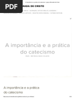 A Importância e a Prática Do Catecismo - Igreja Reformada de Cristo