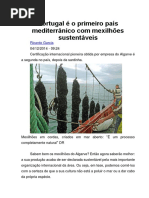 Portugal é o Primeiro País Mediterrânico Com Mexilhões Sustentáveis