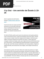 Cry Out - Um Sermão de Êxodo 2-23-25 __- Steven Hovater
