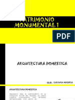 Arquitectura Domestica Patrimonio Monumental Peru