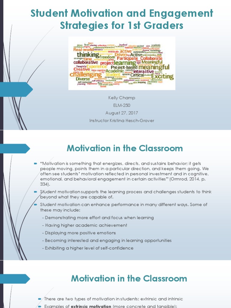Student Engagement Strategies | Download Free PDF | Motivation ...
