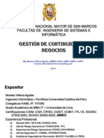 Gestion de Continuidad de Negocios UNMSM PDF