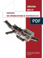 Manual de Operación y Mantenimiento Trommel M515 Español PDF