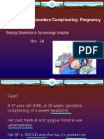 Hypertensive Disorders Complicating Pregnancy: Beijing Obstetrics & Gynecology Hospital Hou Lei