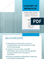 Concept of Repiration: Biology Student Teacher's Cognitive Structures & Alternative Conceptions