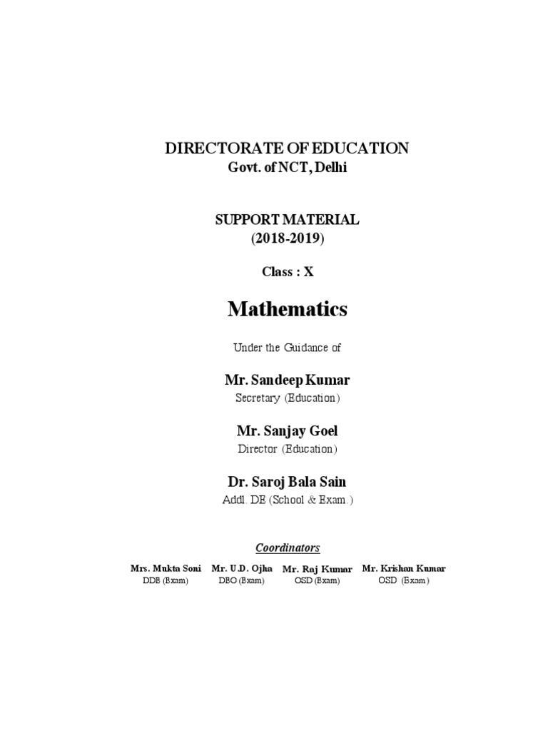 10 SM Math English 2018 PDF | PDF | Triangle | Circle