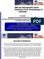 2016 Peranan IRMS & Geomekanika Dalam Meningkatkan Efisiensi Penambangan Trisakti-F PDF