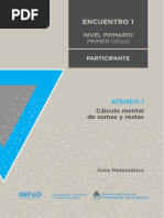 2.1. Nivel Primario Ateneo Didáctico #1 Encuentro 1 Primer Ciclo Matemática Carpeta Participante