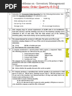 2.problems On EOQ - 14.12.2018