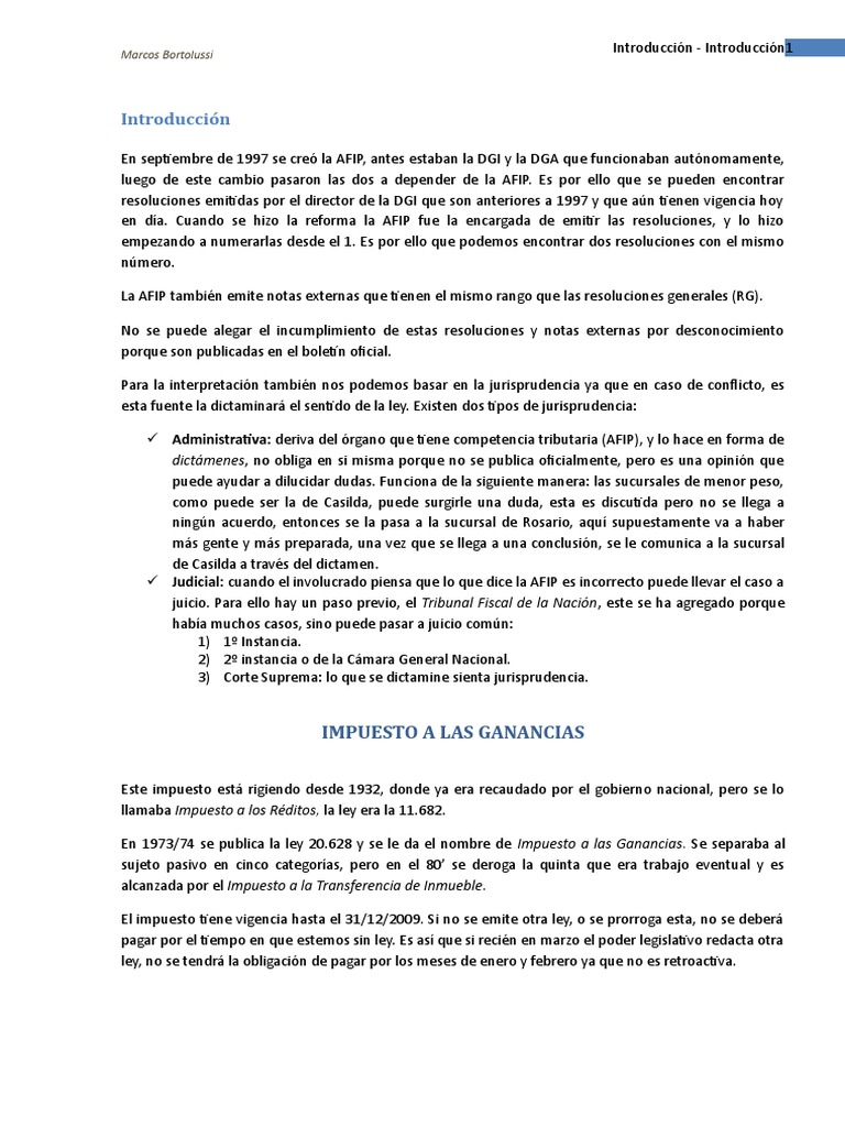 Impuest A Las Ganancias - Argentina | PDF | Impuesto sobre la renta ...