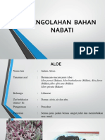 Pengolahan Bahan Nabati