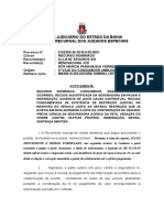 Ri 0102389-26.2015.8.05.0001 Voto Ementa Seguro Recusa Injustificada Pagamento Ausência Justa Causa Improv