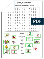 Merry Christmas: Find The Words and Match The Pictures