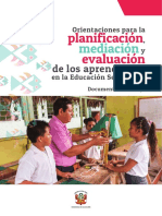 Orientaciones Para La Planificación - Mediación y Evaluación