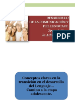 Desarrollo de La Comunicación en Adolescentes 2018