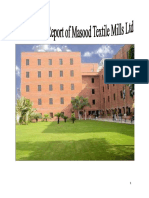 Internship Report On Masood Textile Mill PDF