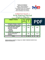 Gr. Vi First To Fourth RP Summative Test