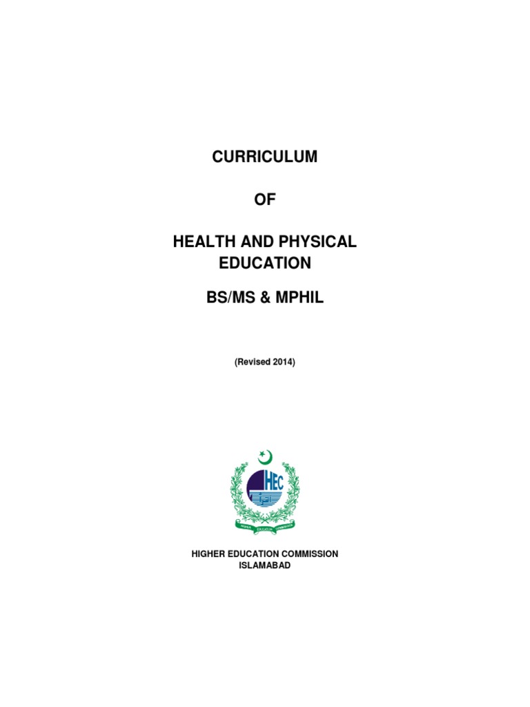 Health and Physical Education Curriculum | PDF | Sociology | Curriculum