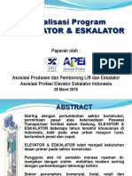 Sosialisasi Program K3 Sektor Lift & Escalator