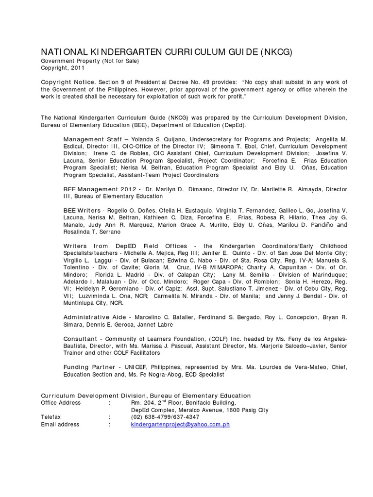 Natl Kinder Cg Part2 Pdf Puppets Finger