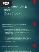 Phenomenology and Case Study: Kanwal Gul