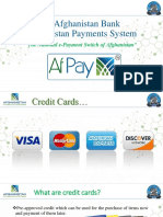 Da Afghanistan Bank Afghanistan Payments System: "The National E-Payment Switch of Afghanistan"
