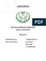 Assignment: Advance Marketing Research & Data Analytics