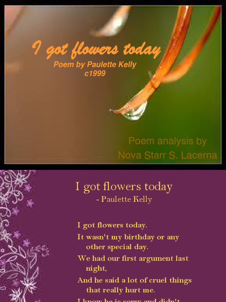 I Got Flowers PDF Domestic Violence
