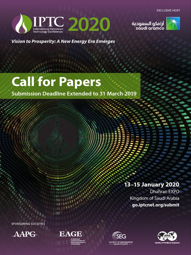 IPTC 2020 Call for Papers Extended | PDF | Petroleum Reservoir | Oil Well