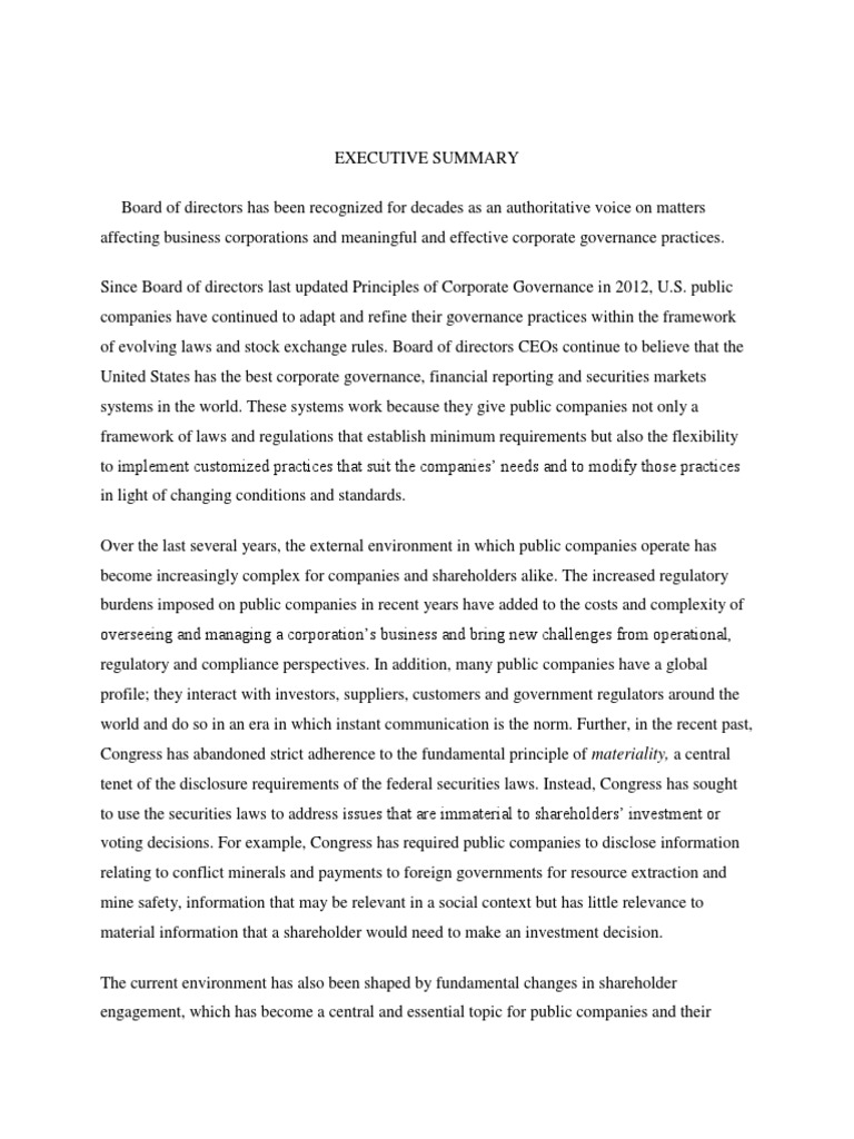 Corporate Governance | PDF | Board Of Directors | Corporate Governance