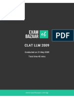 Clat LLM 2009