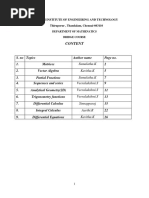 Mathematics-I - Bridge Course