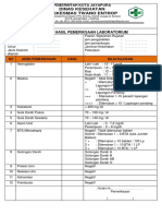 Formulir Hasil Pemeriksaan Laboratorium