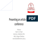 Namir - 1 - Presenting An Article in A Conference
