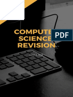 Computer Science Front Page Cover For Revision Booklets