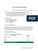 Business Analytics Fundamentals Syllabus PDF