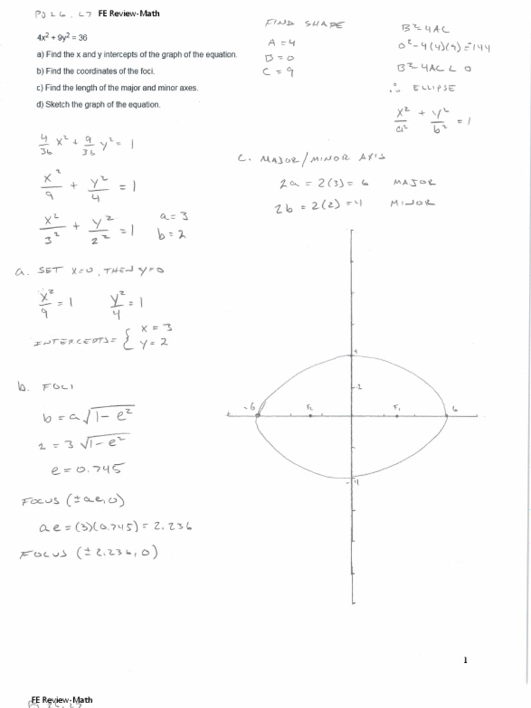 Fe Civil Math Solutions | PDF | Power Series | Ellipse