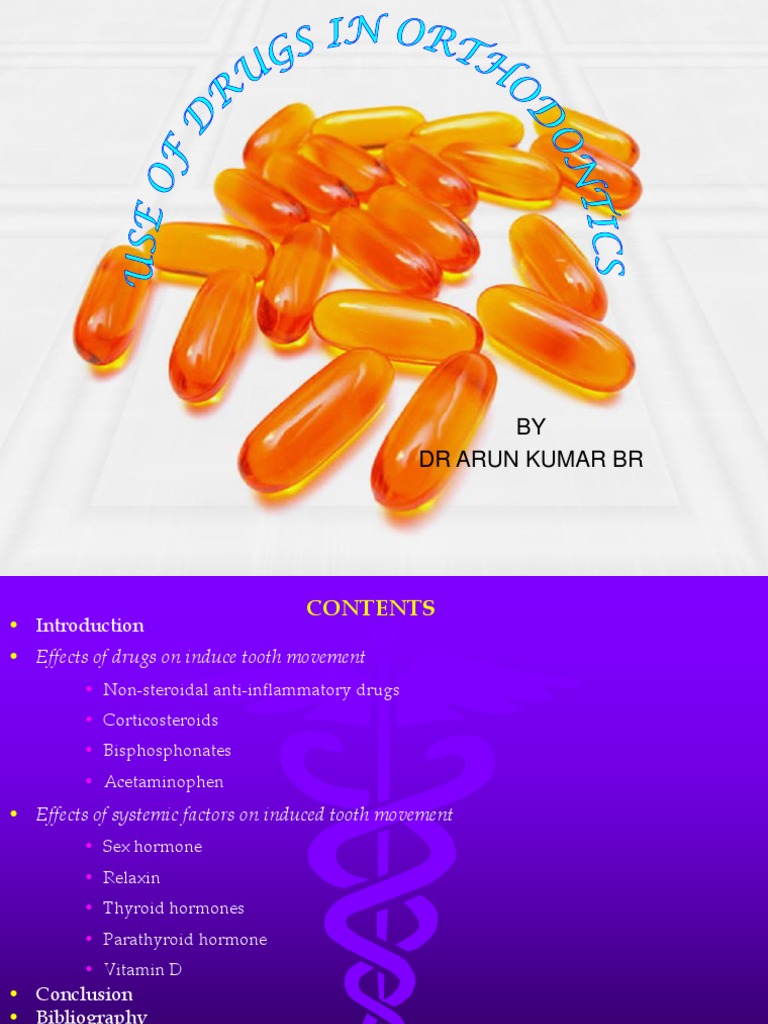 Drugs Used in Orthodontics PDF Nonsteroidal Anti Inflammatory Drug
