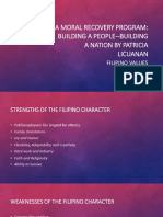 A Moral Recovery Program: Building A People - Building A Nation by Patricia Licuanan