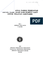 RANCANGAN PABRIK AGAR-AGAR RUMPUT LAUT