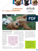 Avsab Puppy Socialization Position Statement Download - 10-3-14