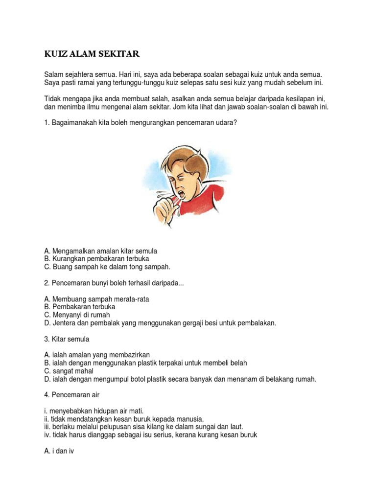 Kuiz Alam Sekitar Pdf