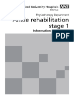 Ankle Rehabilitation Stage 1: Oxford University Hospitals