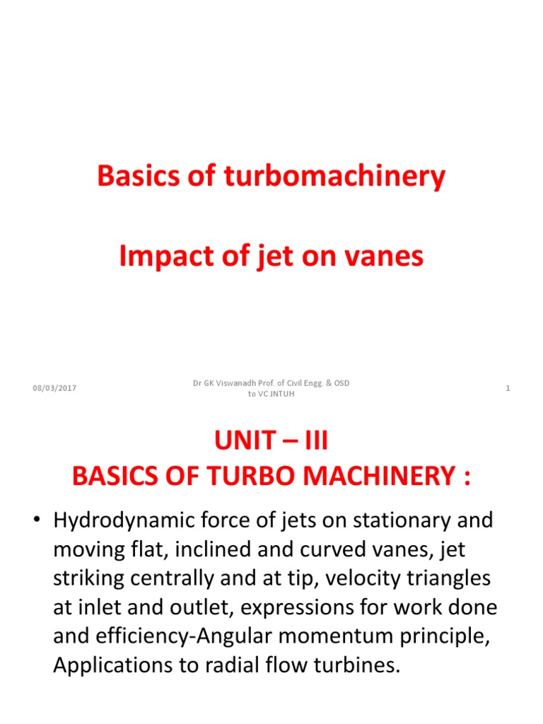 Impact Of Jet On Vanes Notes Pdf – UTXHF
