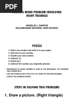 Solving Right Triangle Word Problem