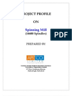 PROJECT PROFILE ON SPINNING MILL (14400 SPINDLES