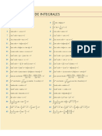 Tabla Integrales