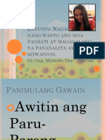 Nagagamit Nang Wasto Ang Mga Pagbati at Magagalang Na Pananalita Ayon Sa Sitwasyon