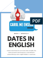 1- Datas Em Inglês