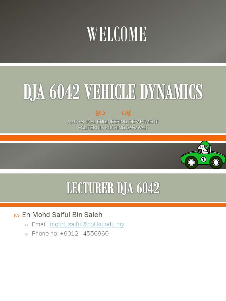 Chapter 1 Introduction To Vehicle Dynamics PDF Flight Dynamics